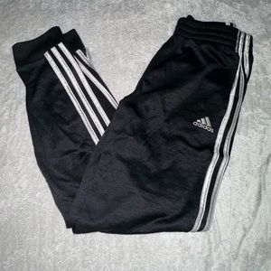 EUC Boys Adidas Jogger Track Pants Size Large 14-16 Charcoal Gray